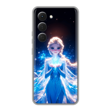 Силиконовый чехол на Tecno Spark 40 Pro с принтом Холодное сердце Frozen Силиконовый чехол на Tecno Spark 40 Pro с принтом Холодное сердце Frozen