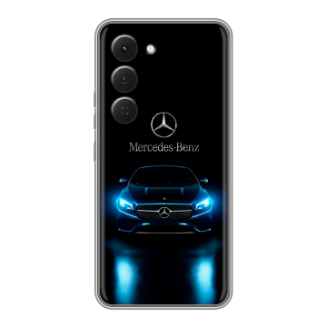 Силиконовый чехол на Tecno Spark 40 Pro с принтом Mercedes Мерседес Силиконовый чехол на Tecno Spark 40 Pro с принтом Mercedes Мерседес