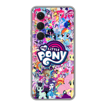 Силиконовый чехол на Tecno Spark 40 Pro с принтом My little pony Дружба чудо Силиконовый чехол на Tecno Spark 40 Pro с принтом My little pony Дружба чудо