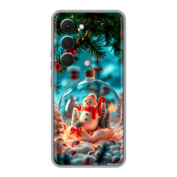 Силиконовый чехол на Tecno Spark 40 Pro с принтом Новый год