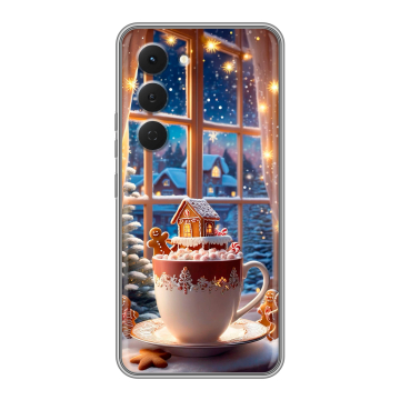 Силиконовый чехол на Tecno Spark 40 Pro с принтом Новый год