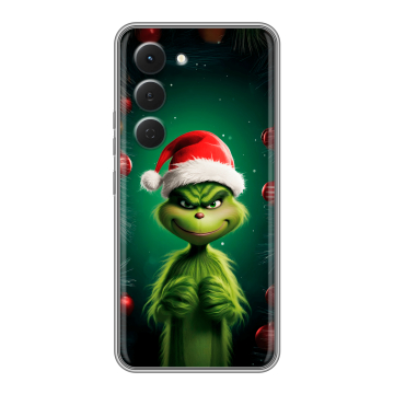 Силиконовый чехол на Tecno Spark 40 Pro с принтом Гринч Новый год Рождество