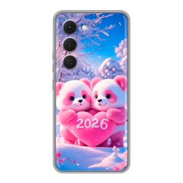 Силиконовый чехол на Tecno Spark 40 Pro с принтом Новый год