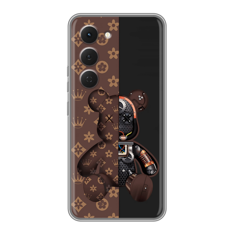 Силиконовый чехол на Tecno Spark 40 Pro с принтом Луи робот Силиконовый чехол на Tecno Spark 40 Pro с принтом Луи робот
