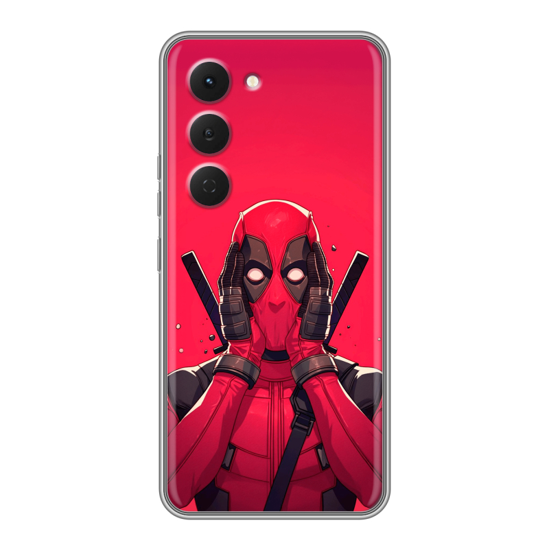 Силиконовый чехол на Tecno Spark 40 Pro с принтом Дедпул Deadpool Силиконовый чехол на Tecno Spark 40 Pro с принтом Дедпул Deadpool