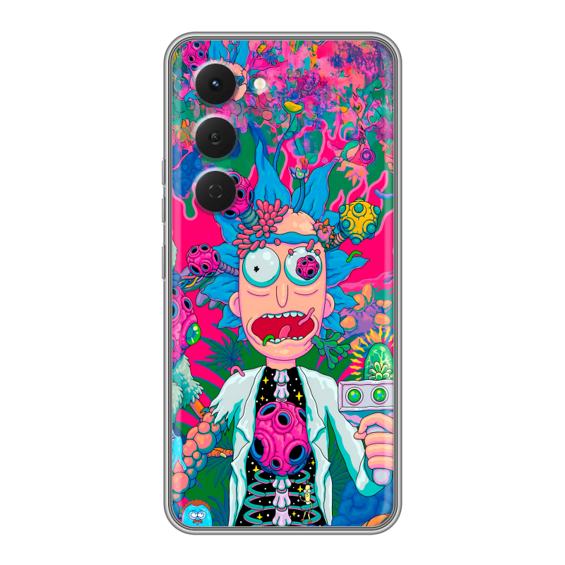 Силиконовый чехол на Tecno Spark 40 Pro с принтом Рик и Морти Rick Morty Силиконовый чехол на Tecno Spark 40 Pro с принтом Рик и Морти Rick Morty