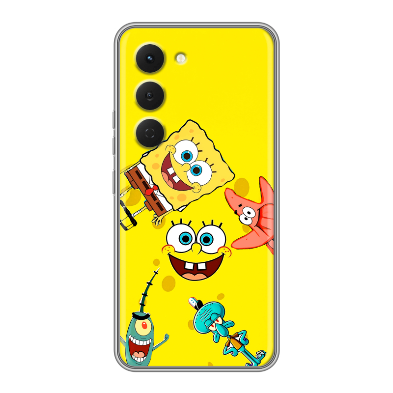 Силиконовый чехол на Tecno Spark 40 Pro с принтом Спанч боб Спанчбоб Силиконовый чехол на Tecno Spark 40 Pro с принтом Спанч боб Спанчбоб