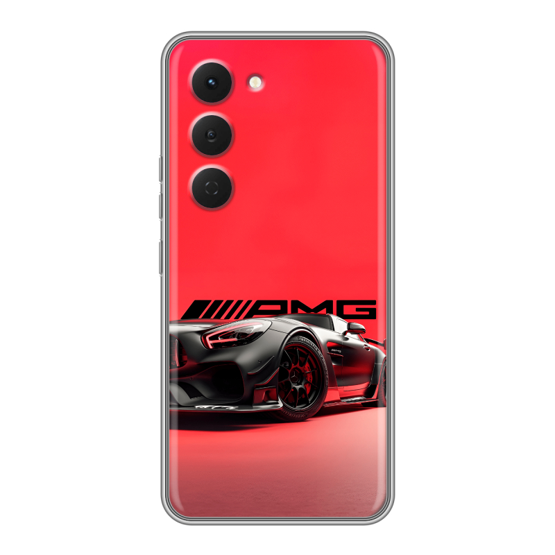 Силиконовый чехол на Tecno Spark 40 Pro с принтом Мерседес Mercedes AMG Силиконовый чехол на Tecno Spark 40 Pro с принтом Мерседес Mercedes AMG