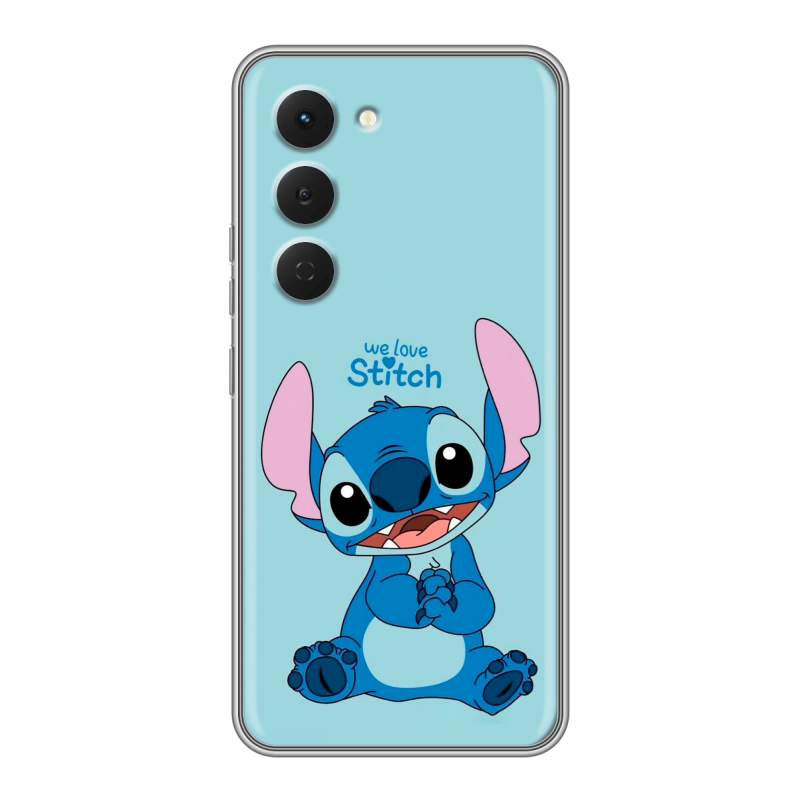 Силиконовый чехол на Tecno Spark 40 Pro с принтом Лило и Стич Силиконовый чехол на Tecno Spark 40 Pro с принтом Лило и Стич