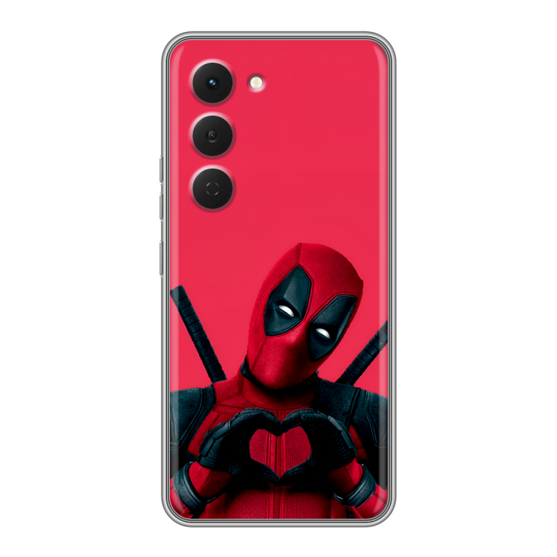 Силиконовый чехол на Tecno Spark 40 Pro с принтом Дедпул Deadpool Силиконовый чехол на Tecno Spark 40 Pro с принтом Дедпул Deadpool