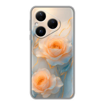 Силиконовый чехол на Huawei Pura 80 с принтом Женский
