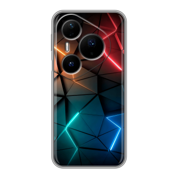 Силиконовый чехол на Huawei Pura 80 Pro, 80 Pro Plus с принтом Абстракция неон Силиконовый чехол на Huawei Pura 80 Pro, 80 Pro Plus с принтом Абстракция неон