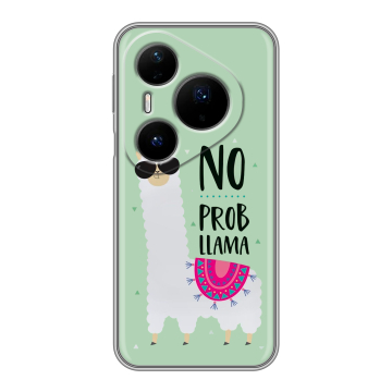 Силиконовый чехол на Huawei Pura 80 Pro, 80 Pro Plus с принтом Лама Силиконовый чехол на Huawei Pura 80 Pro, 80 Pro Plus с принтом Лама