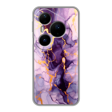 Силиконовый чехол на Huawei Pura 80 Pro, 80 Pro Plus с принтом Мрамор