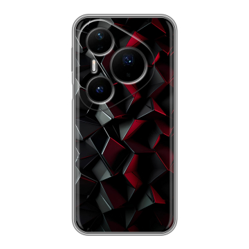 Силиконовый чехол на Huawei Pura 80 Pro, 80 Pro Plus с принтом Абстракция