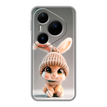 Силиконовый чехол на Huawei Pura 80 Pro, 80 Pro Plus с принтом Кролик Силиконовый чехол на Huawei Pura 80 Pro, 80 Pro Plus с принтом Кролик