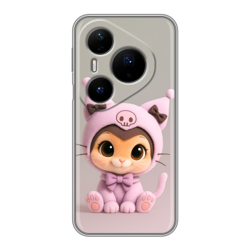 Силиконовый чехол на Huawei Pura 80 Pro, 80 Pro Plus с принтом Куроми Kuromi Силиконовый чехол на Huawei Pura 80 Pro, 80 Pro Plus с принтом Куроми Kuromi