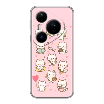 Силиконовый чехол на Huawei Pura 80 Pro, 80 Pro Plus с принтом Hello Kitty Хелоу Кити Силиконовый чехол на Huawei Pura 80 Pro, 80 Pro Plus с принтом Hello Kitty Хелоу Кити