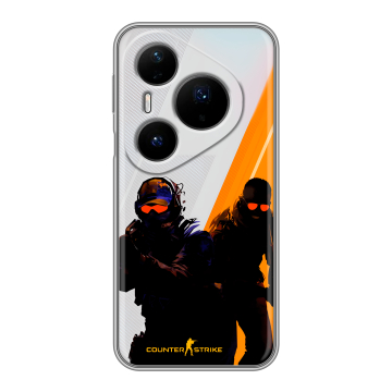 Силиконовый чехол на Huawei Pura 80 Pro, 80 Pro Plus с принтом Контер страйк Counter strike Силиконовый чехол на Huawei Pura 80 Pro, 80 Pro Plus с принтом Контер страйк Counter strike