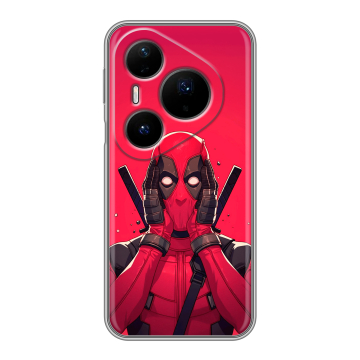 Силиконовый чехол на Huawei Pura 80 Pro, 80 Pro Plus с принтом Дедпул Deadpool Силиконовый чехол на Huawei Pura 80 Pro, 80 Pro Plus с принтом Дедпул Deadpool