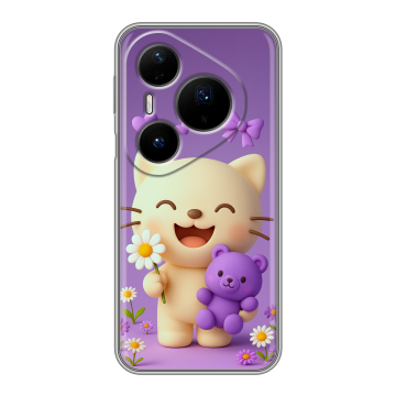 Силиконовый чехол на Huawei Pura 80 Pro, 80 Pro Plus с принтом для девочек Силиконовый чехол на Huawei Pura 80 Pro, 80 Pro Plus с принтом для девочек