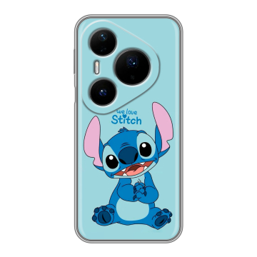 Силиконовый чехол на Huawei Pura 80 Pro, 80 Pro Plus с принтом Лило и Стич Силиконовый чехол на Huawei Pura 80 Pro, 80 Pro Plus с принтом Лило и Стич