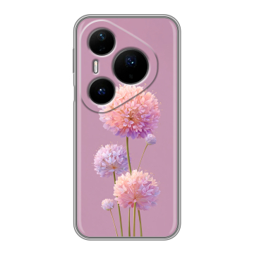 Силиконовый чехол на Huawei Pura 80 Pro, 80 Pro Plus с принтом Цветы Силиконовый чехол на Huawei Pura 80 Pro, 80 Pro Plus с принтом Цветы