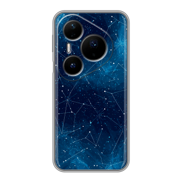 Силиконовый чехол на Huawei Pura 80 Pro, 80 Pro Plus с принтом Космос звезды Силиконовый чехол на Huawei Pura 80 Pro, 80 Pro Plus с принтом Космос звезды