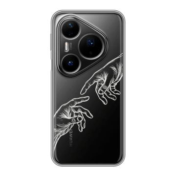 Силиконовый чехол на Huawei Pura 80 Pro, 80 Pro Plus с принтом Сотворение мира Силиконовый чехол на Huawei Pura 80 Pro, 80 Pro Plus с принтом Сотворение мира