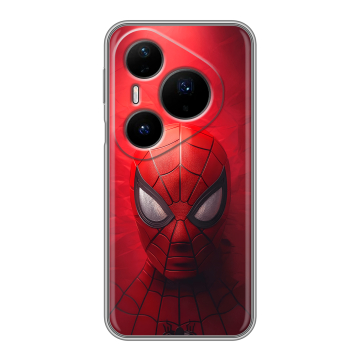 Силиконовый чехол на Huawei Pura 80 Pro, 80 Pro Plus с принтом Spiderman Человек паук