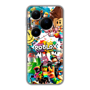 Силиконовый чехол на Huawei Pura 80 Pro, 80 Pro Plus с принтом Roblox Роблокс Силиконовый чехол на Huawei Pura 80 Pro, 80 Pro Plus с принтом Roblox Роблокс