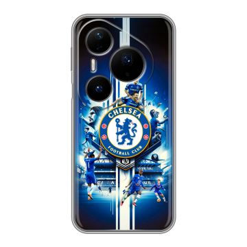 Силиконовый чехол на Huawei Pura 80 Pro, 80 Pro Plus с принтом Chelsea Челси
