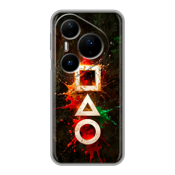 Силиконовый чехол на Huawei Pura 80 Pro, 80 Pro Plus с принтом Squid Game Игра кальмара