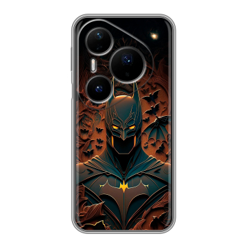 Силиконовый чехол на Huawei Pura 80 Pro, 80 Pro Plus с принтом Batman Бэтмен