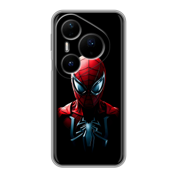 Силиконовый чехол на Huawei Pura 80 Pro, 80 Pro Plus с принтом Spiderman Человек паук