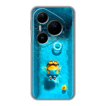 Силиконовый чехол на Huawei Pura 80 Pro, 80 Pro Plus с принтом Миньоны Силиконовый чехол на Huawei Pura 80 Pro, 80 Pro Plus с принтом Миньоны