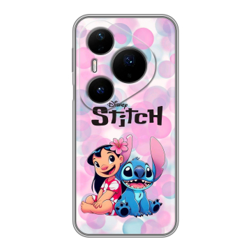 Силиконовый чехол на Huawei Pura 80 Pro, 80 Pro Plus с принтом Лило и Стич Силиконовый чехол на Huawei Pura 80 Pro, 80 Pro Plus с принтом Лило и Стич