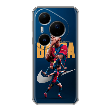 Силиконовый чехол на Huawei Pura 80 Pro, 80 Pro Plus с принтом Барселона Barca Yamal Силиконовый чехол на Huawei Pura 80 Pro, 80 Pro Plus с принтом Барселона Barca Yamal