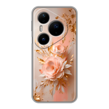 Силиконовый чехол на Huawei Pura 80 Pro, 80 Pro Plus с принтом женский