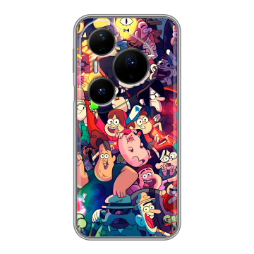Силиконовый чехол на Huawei Pura 80 Pro, 80 Pro Plus с принтом Gravity Falls Гравити Фолз Силиконовый чехол на Huawei Pura 80 Pro, 80 Pro Plus с принтом Gravity Falls Гравити Фолз