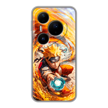 Силиконовый чехол на Huawei Pura 80 Pro, 80 Pro Plus с принтом Аниме Наруто Naruto