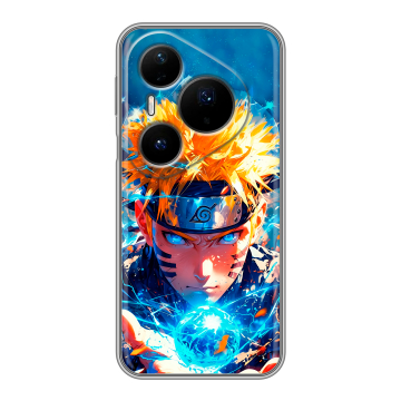 Силиконовый чехол на Huawei Pura 80 Pro, 80 Pro Plus с принтом Аниме Наруто Naruto