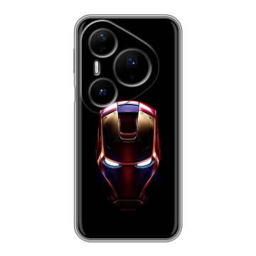 Силиконовый чехол на Huawei Pura 80 Pro, 80 Pro Plus с принтом IronMan Железный человек