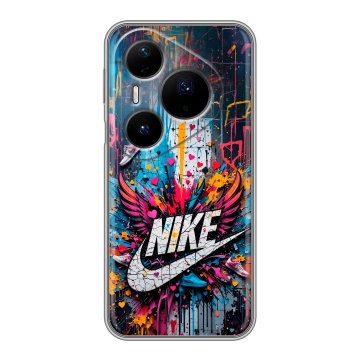 Силиконовый чехол на Huawei Pura 80 Pro, 80 Pro Plus с принтом Nike Найк