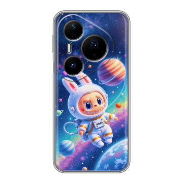 Силиконовый чехол на Huawei Pura 80 Pro, 80 Pro Plus с принтом Labubu Лабубу