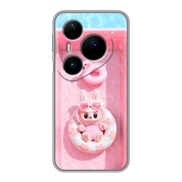 Силиконовый чехол на Huawei Pura 80 Pro, 80 Pro Plus с принтом Labubu Лабубу Силиконовый чехол на Huawei Pura 80 Pro, 80 Pro Plus с принтом Labubu Лабубу