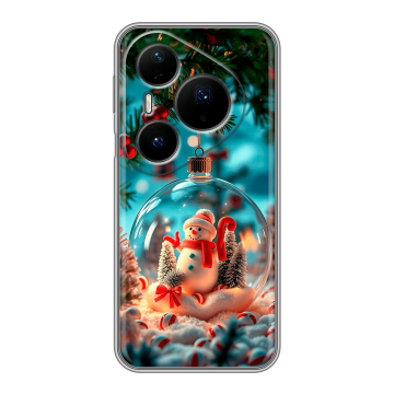 Силиконовый чехол на Huawei Pura 80 Pro, 80 Pro Plus с принтом Новый год