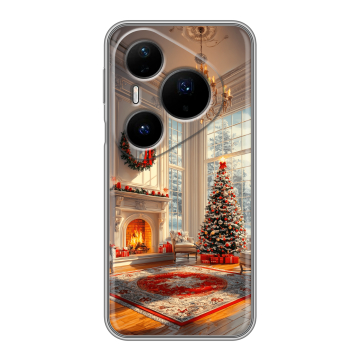 Силиконовый чехол на Huawei Pura 80 Pro, 80 Pro Plus с принтом Новый год