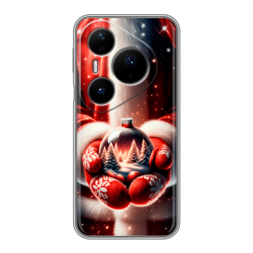 Силиконовый чехол на Huawei Pura 80 Pro, 80 Pro Plus с принтом Новый год