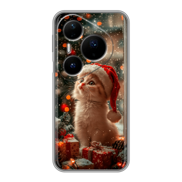 Силиконовый чехол на Huawei Pura 80 Pro, 80 Pro Plus с принтом Новый год